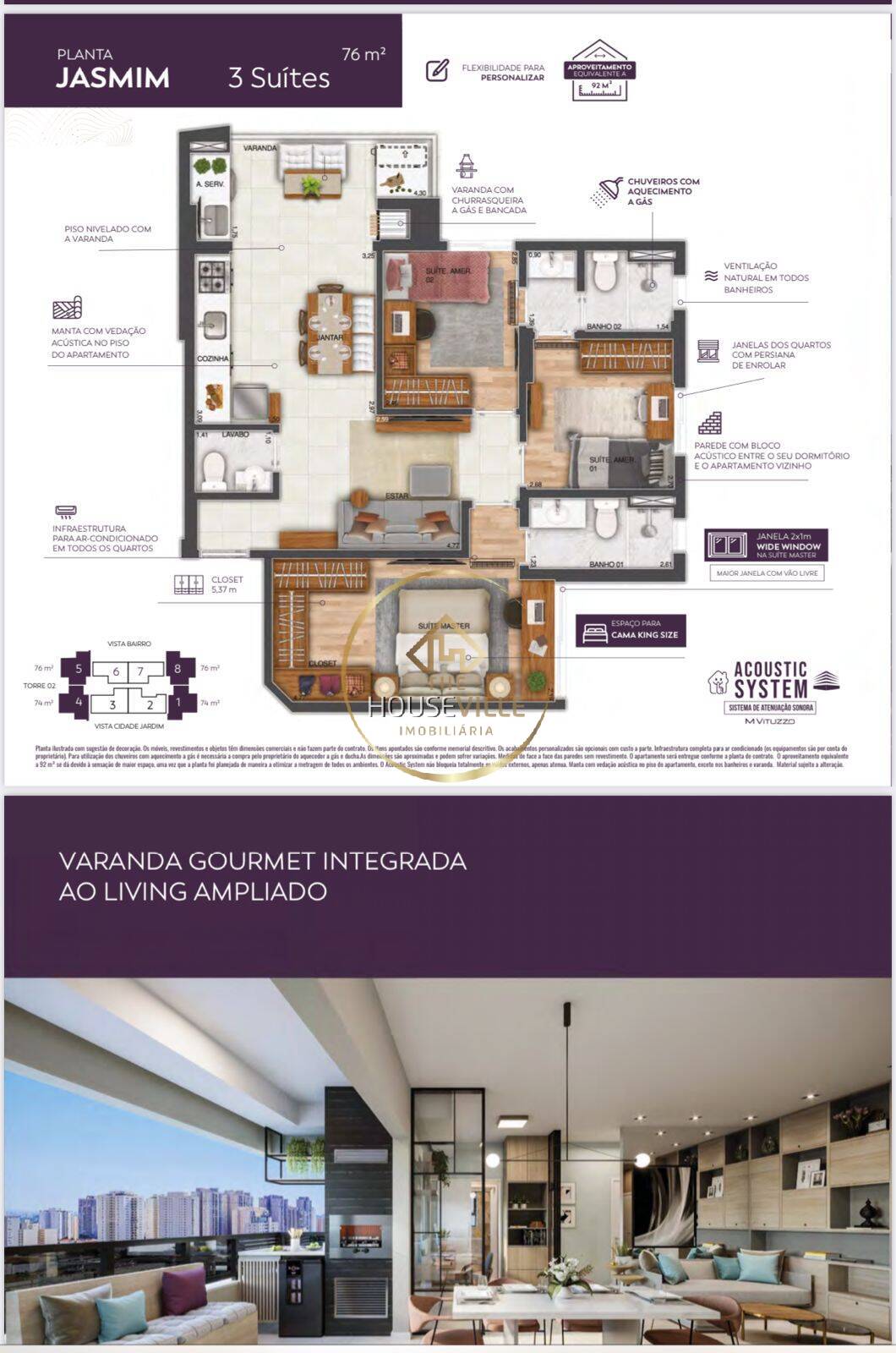 Apartamento à venda e aluguel com 2 quartos, 76m² - Foto 10