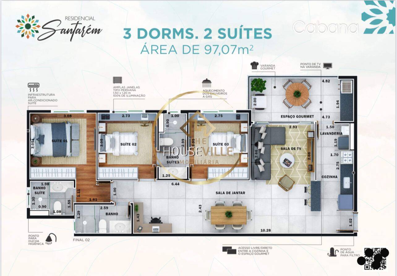Apartamento à venda com 3 quartos, 98m² - Foto 4
