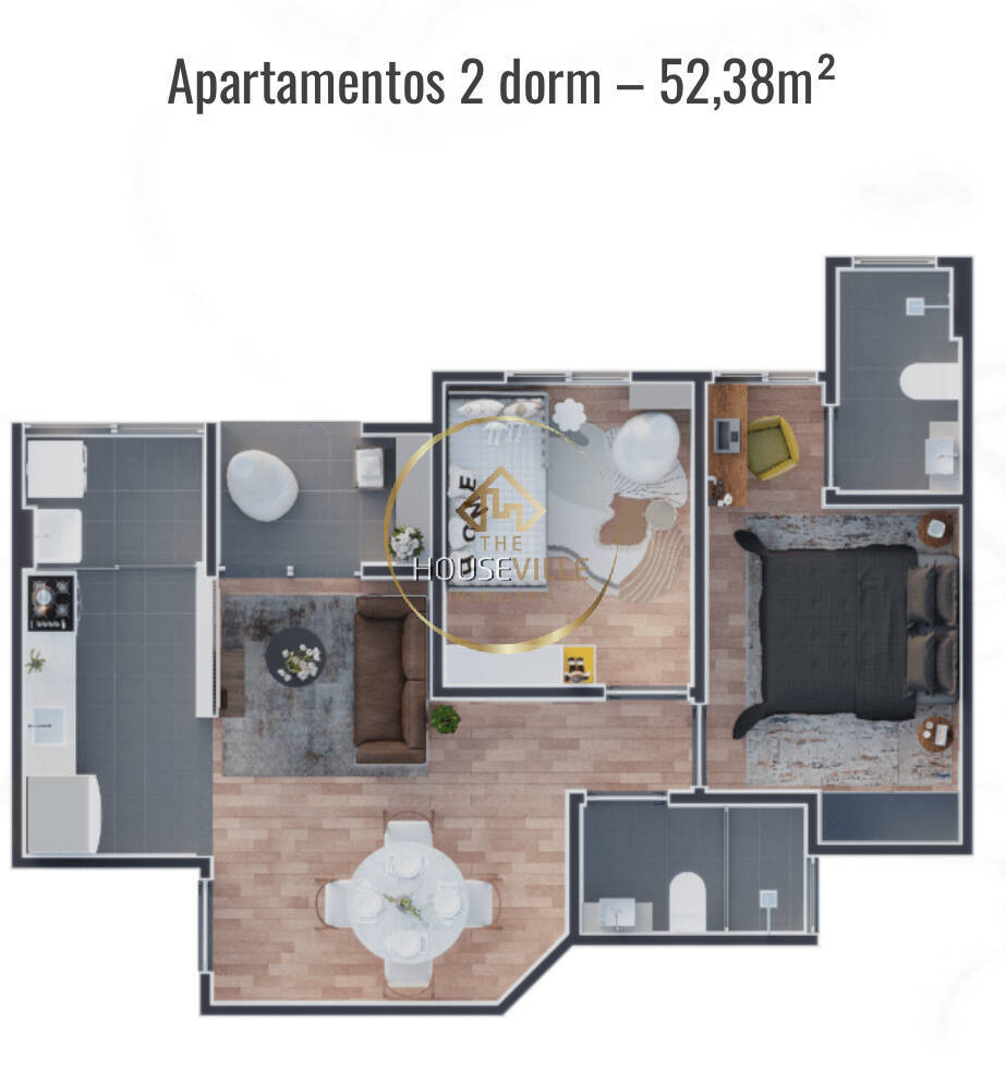 Apartamento, 2 quartos, 52 m² - Foto 12