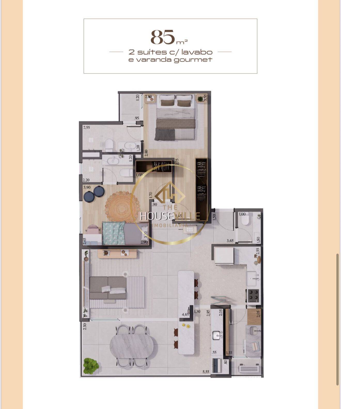 Apartamento, 2 quartos, 75 m² - Foto 5