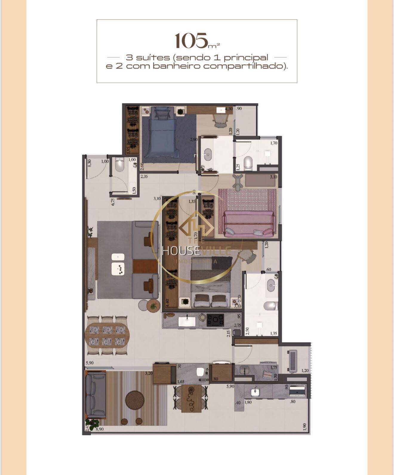 Apartamento, 2 quartos, 75 m² - Foto 6
