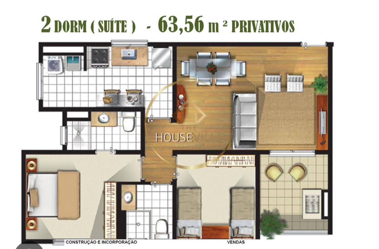 Apartamento, 2 quartos, 63 m² - Foto 4